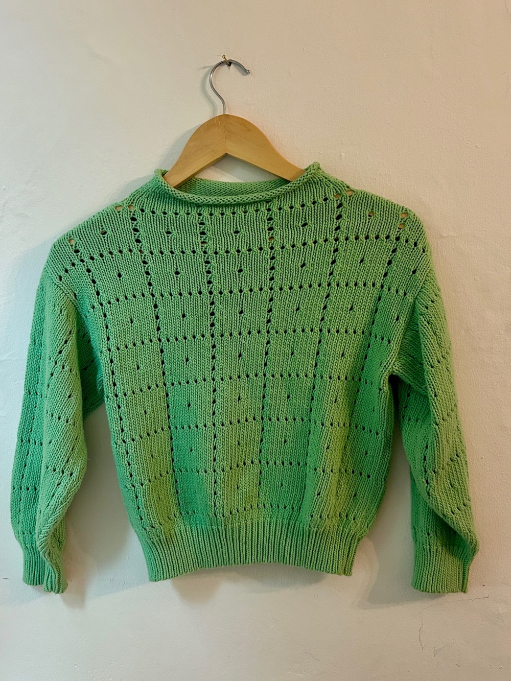 Misha and Puff windowpane sweater